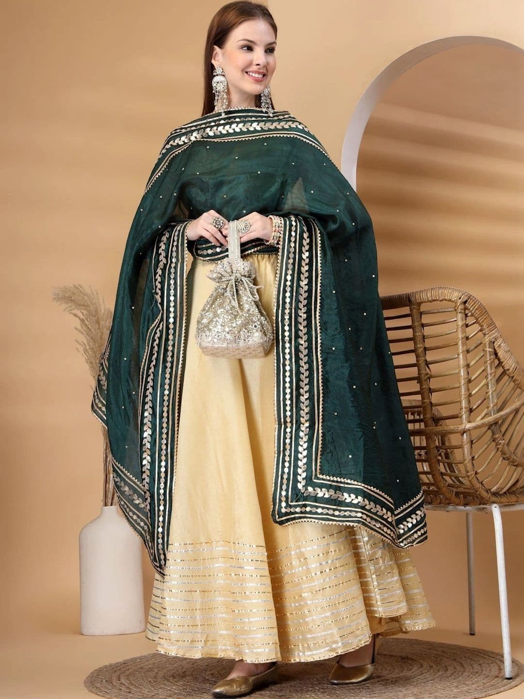 KALINI Dupatta with Zari - view 1
