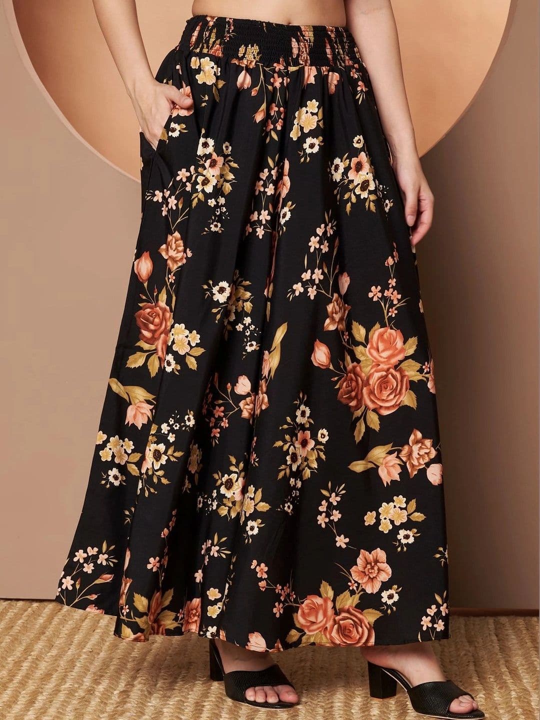 CORSICA Women Floral Printed Palazzos thumbnail 3