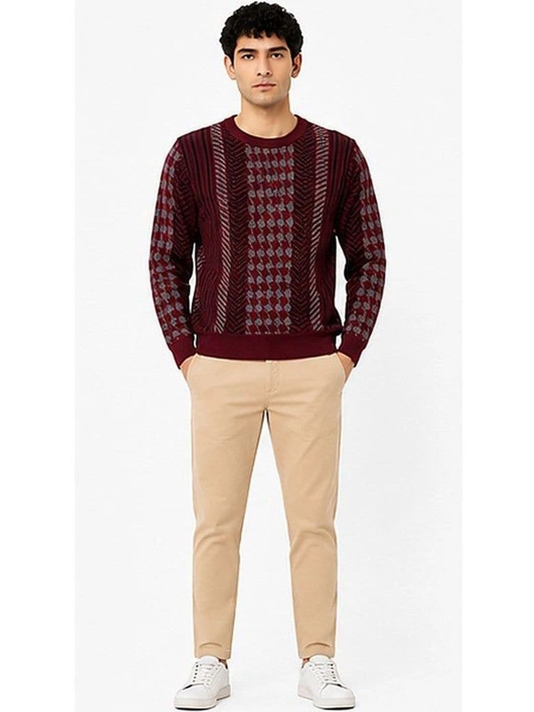 GRAND-LINE Men Printed Pullover - view 1