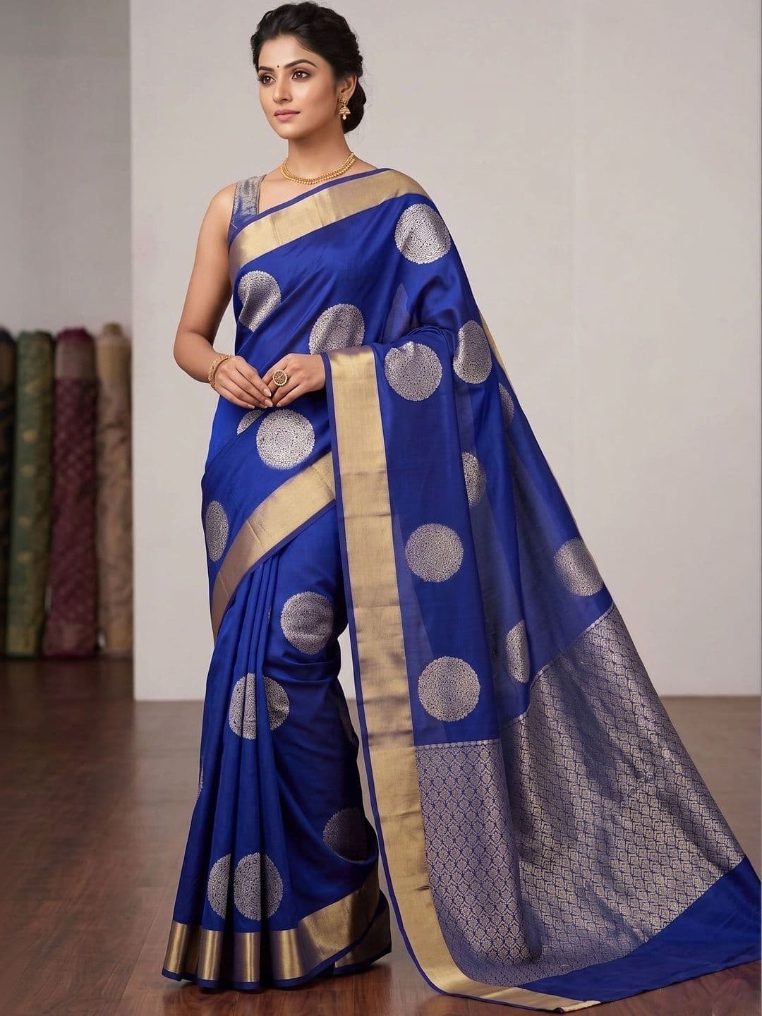GMK Fashions Woven Design Zari Art Silk Banarasi Saree - view 1