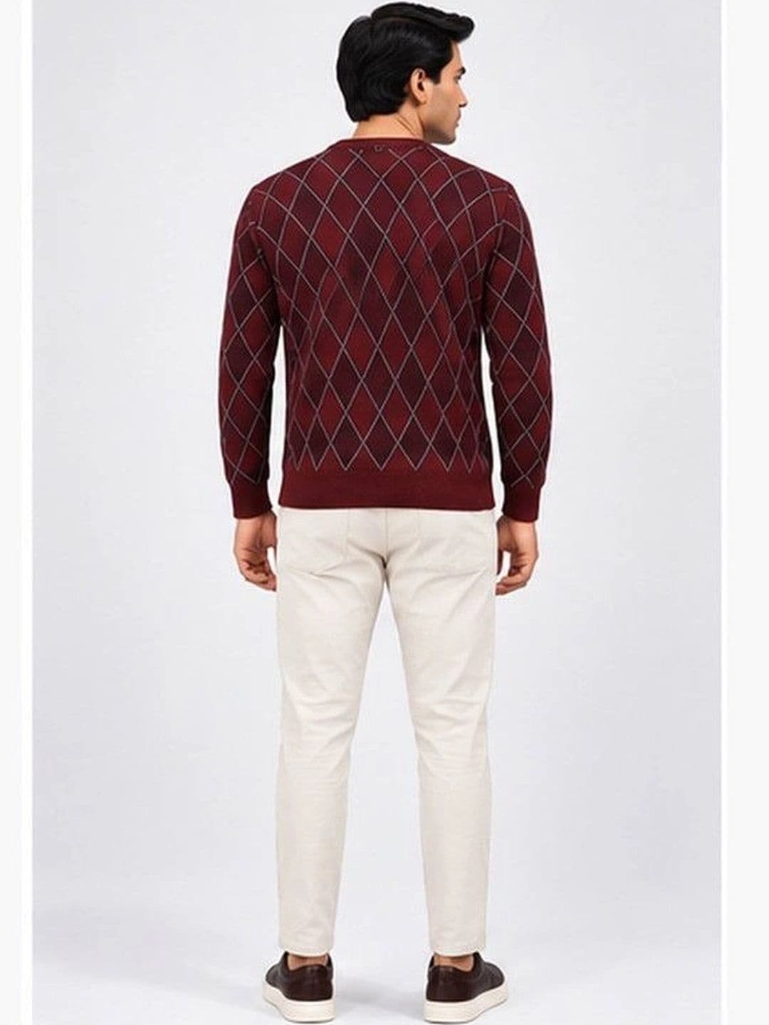 GRAND-LINE Men Argyle Pullover thumbnail 5