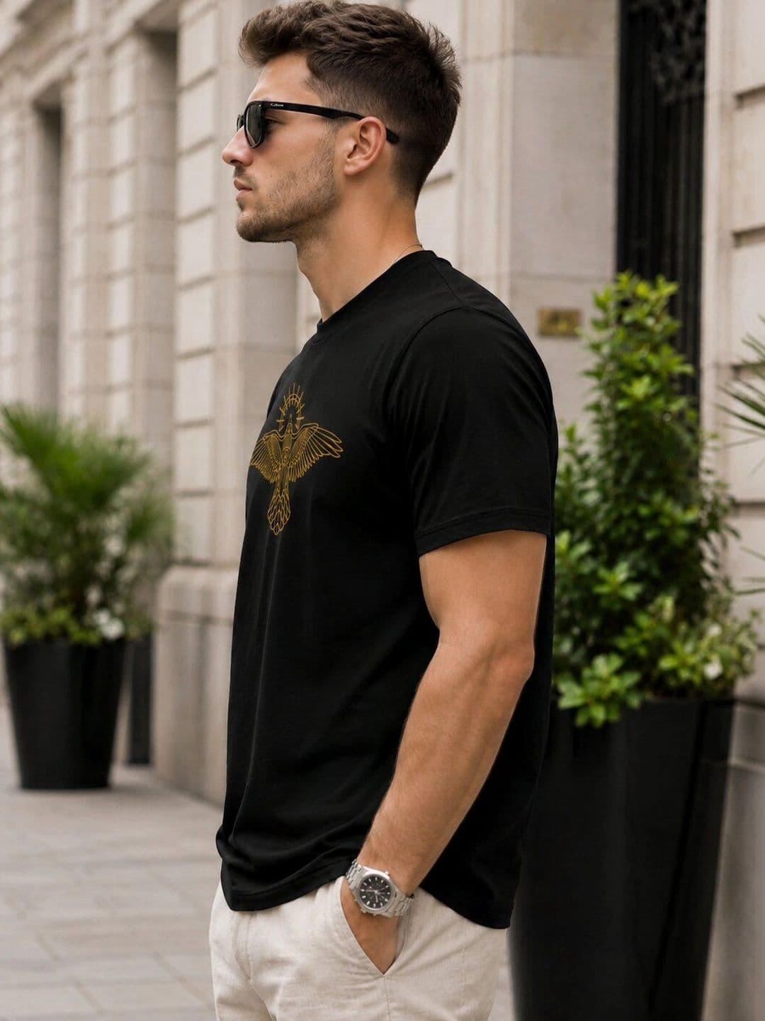 KAJARU Men Printed T-shirt thumbnail 2