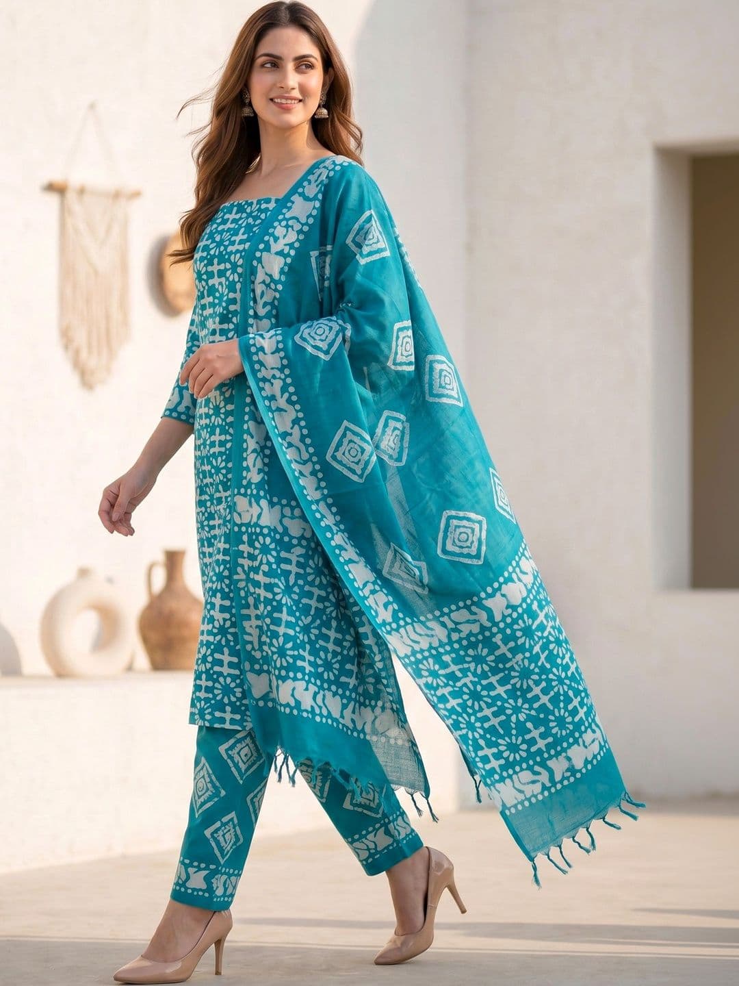 Mollika Printed Unstitched Dress Material thumbnail 2