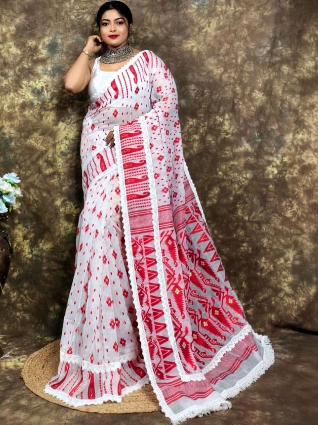 MRITTIKA LOOMS Pure Cotton Saree - view 1