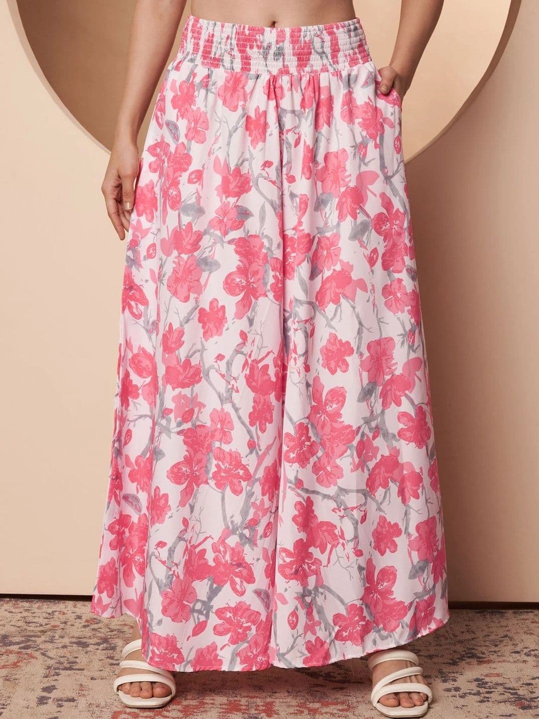 CORSICA Women Floral Printed Palazzos thumbnail 3