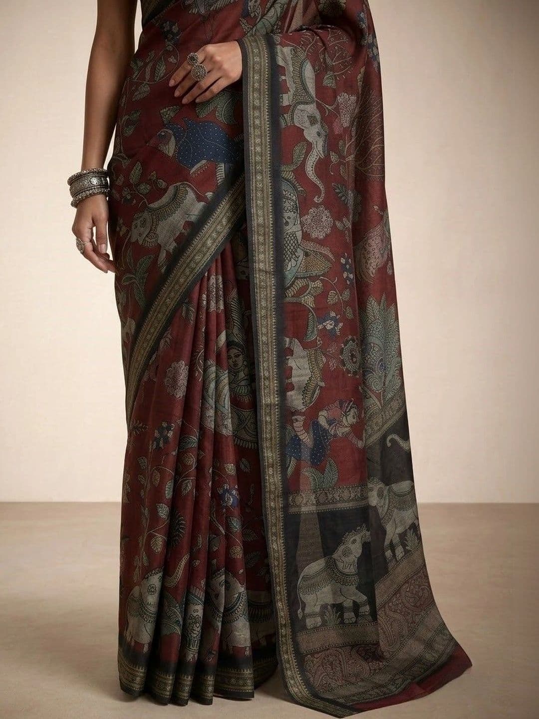 Anouk Ethnic Motifs Art Silk Saree thumbnail 2