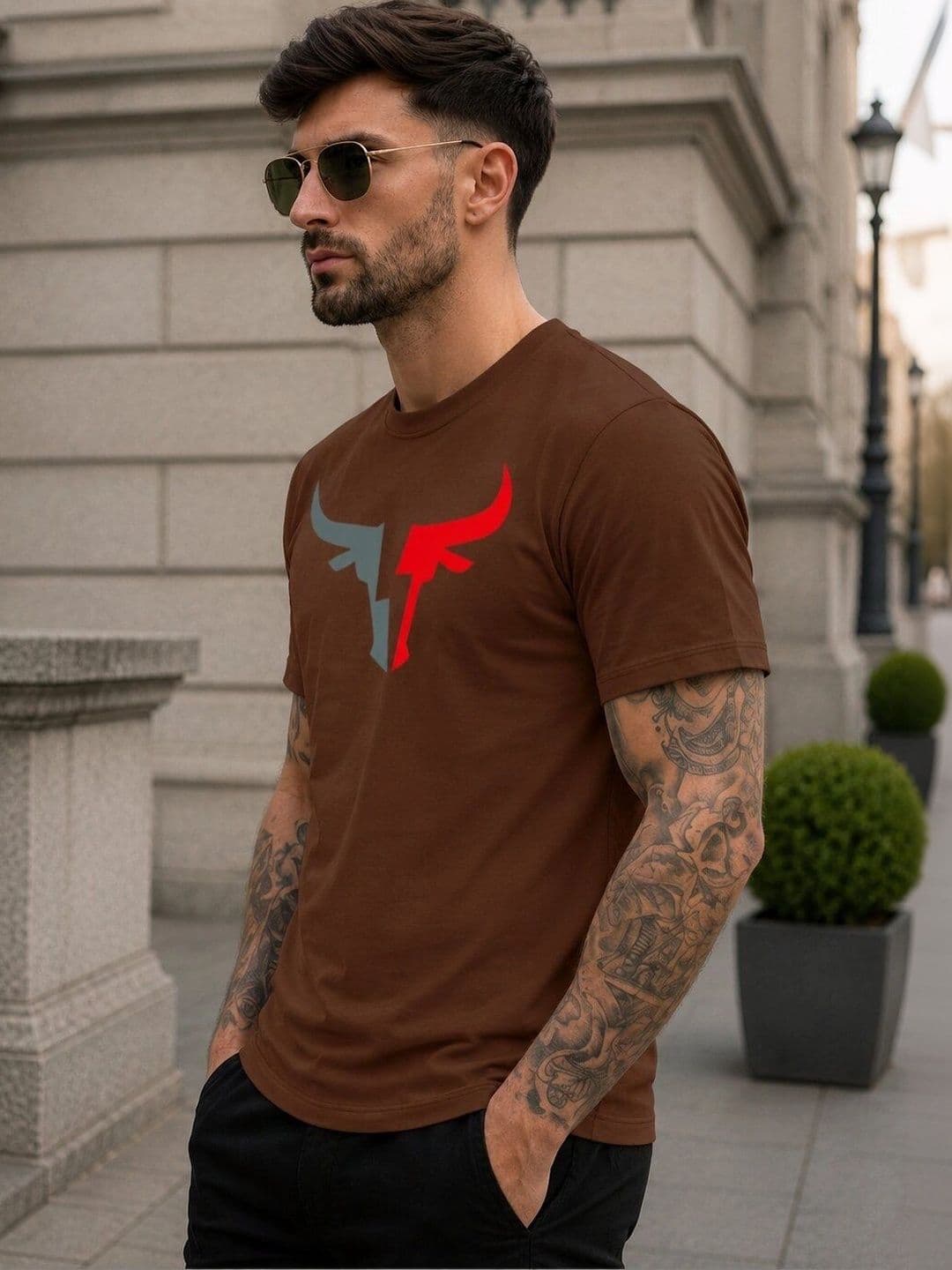 Moda Rapido Men Printed T-shirt thumbnail 2
