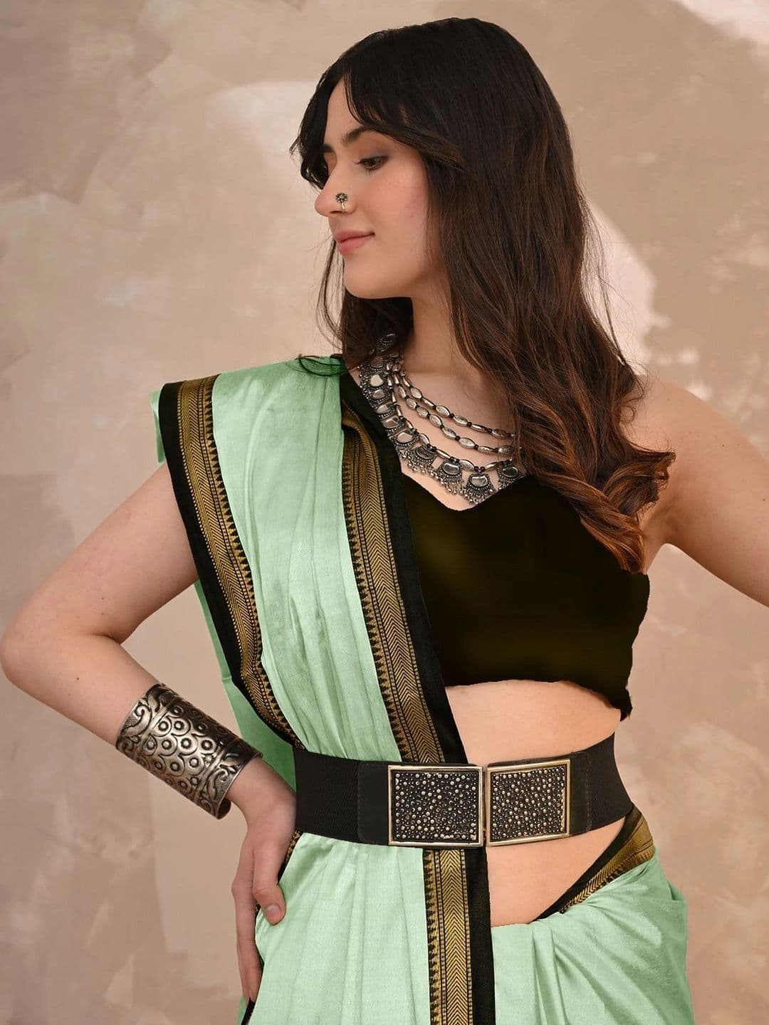 KALINI Woven Design Zari Designer Gadwal Saree thumbnail 7
