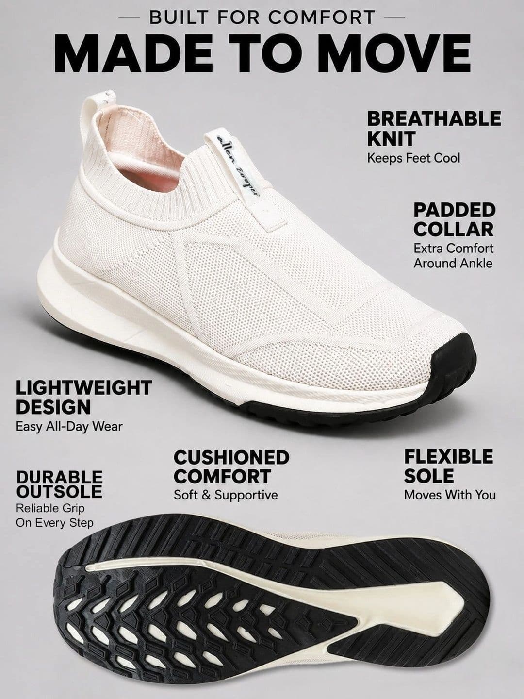 Allen Cooper Men Lightweight Running Shoes thumbnail 3