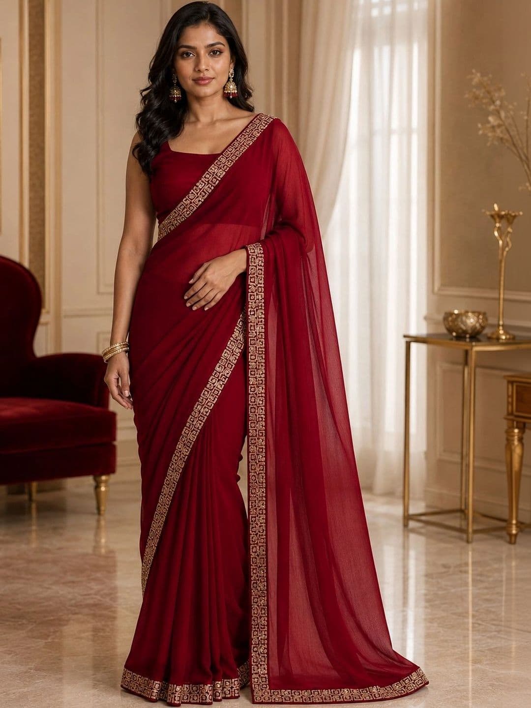 IKSHARA Woven Design Zari Saree thumbnail 2