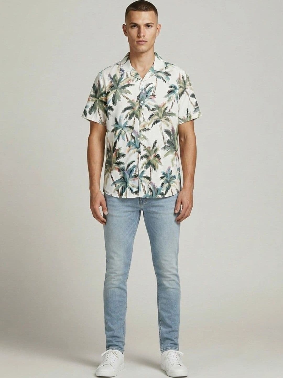 Suo Men Printed Casual Shirt - view 1