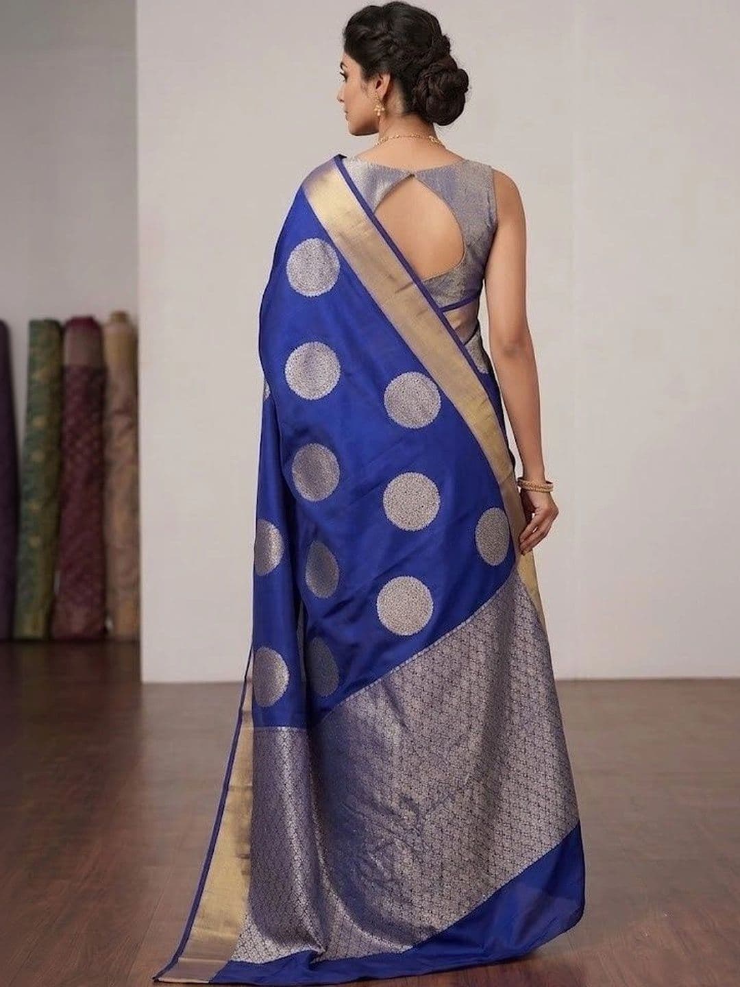 FINFOL Woven Design Zari Art Silk Banarasi Saree thumbnail 5