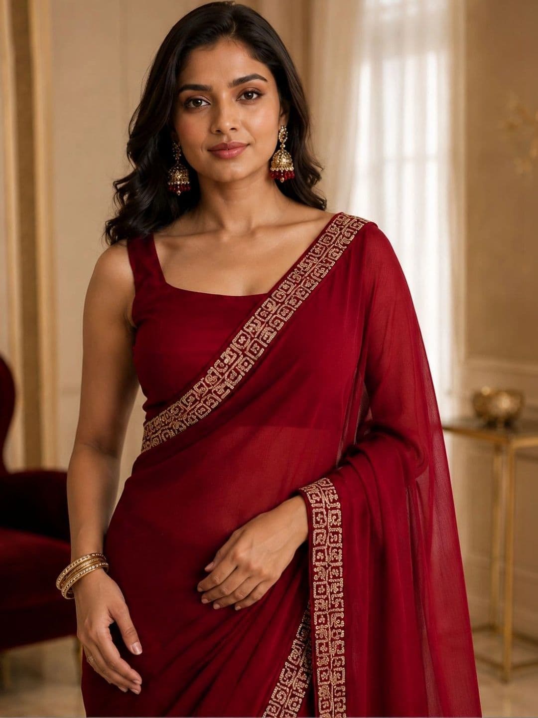 IKSHARA Woven Design Zari Saree thumbnail 6