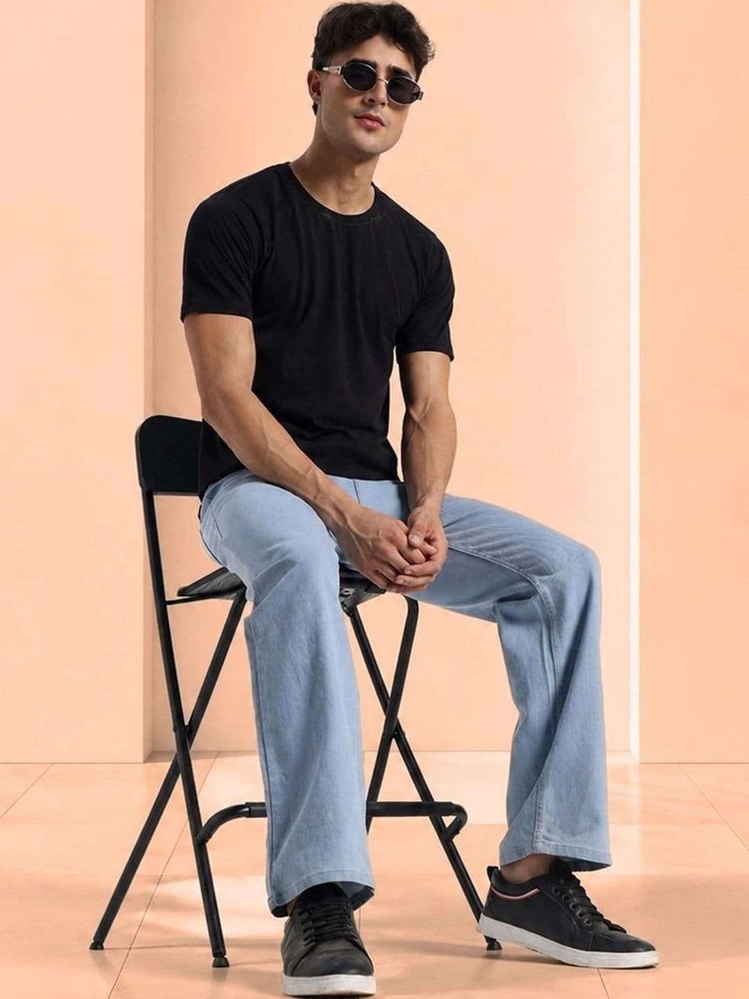 SYNZO Men Comfort Relaxed Fit Denim Mid-Rise Jeans thumbnail 5