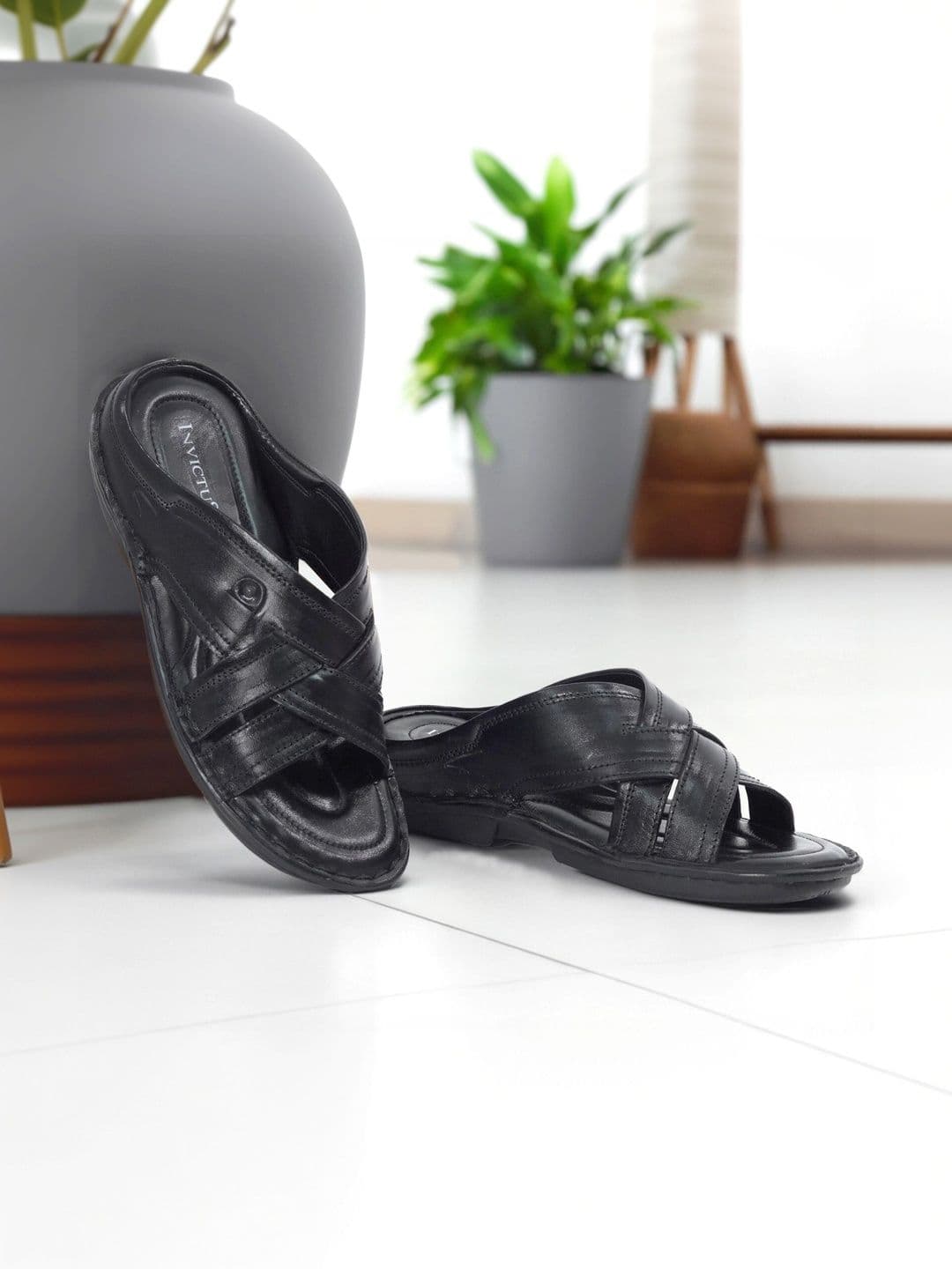 INVICTUS Men Leather Comfort Sandals - view 1