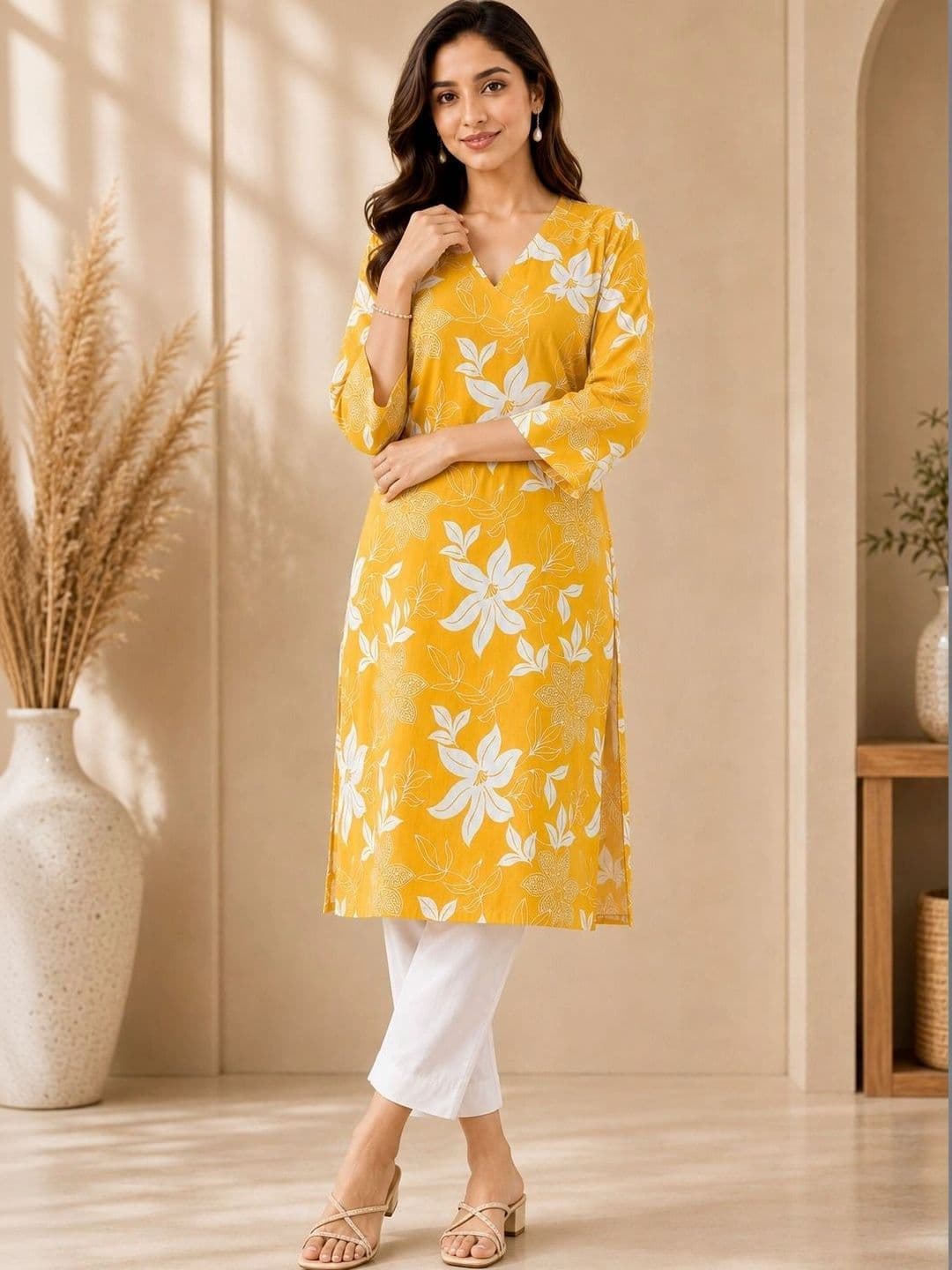Anouk Women Floral Printed Floral Kurta thumbnail 3
