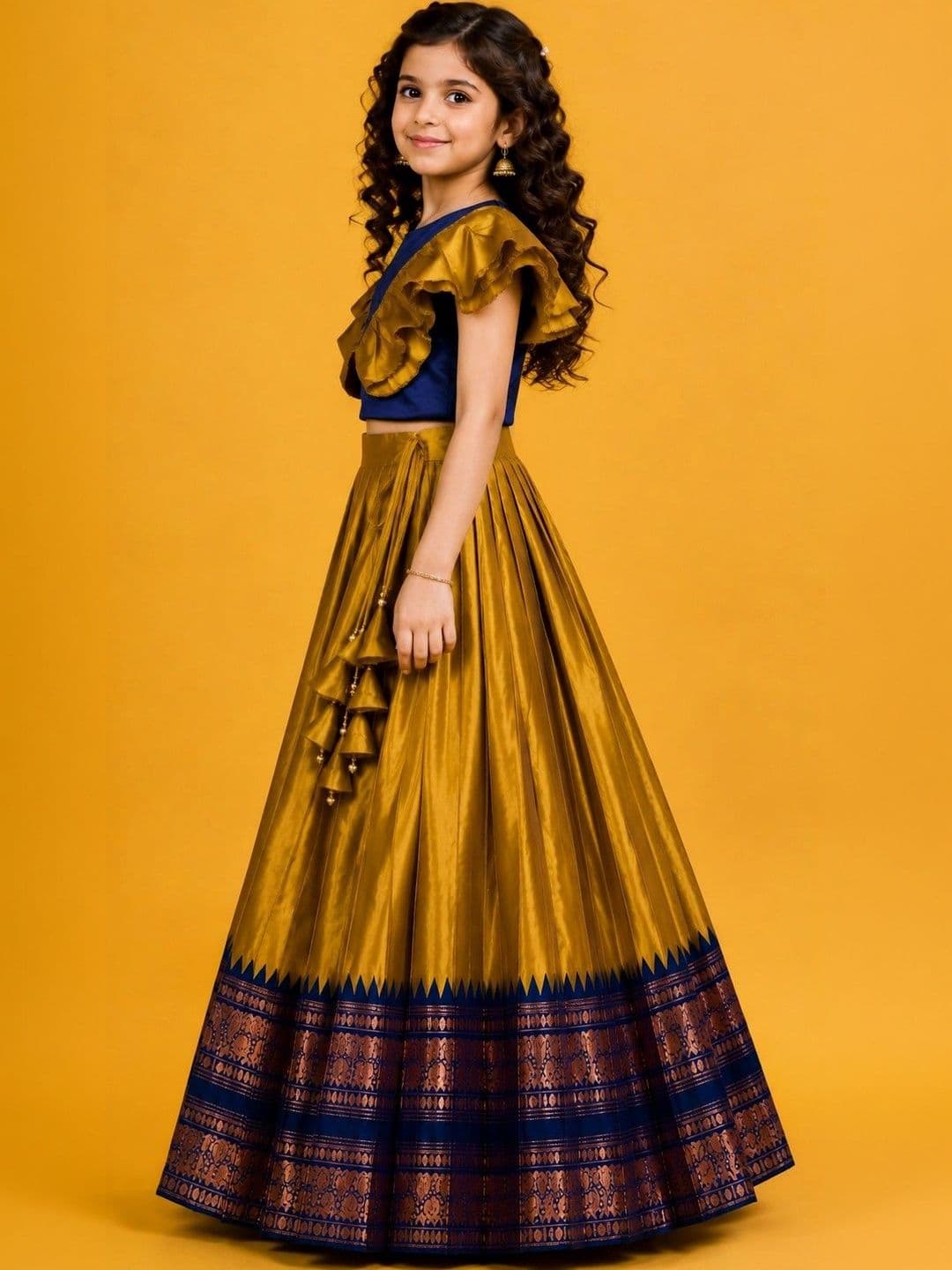 Poppy & Munchkin Girls Ready to Wear Lehenga thumbnail 2