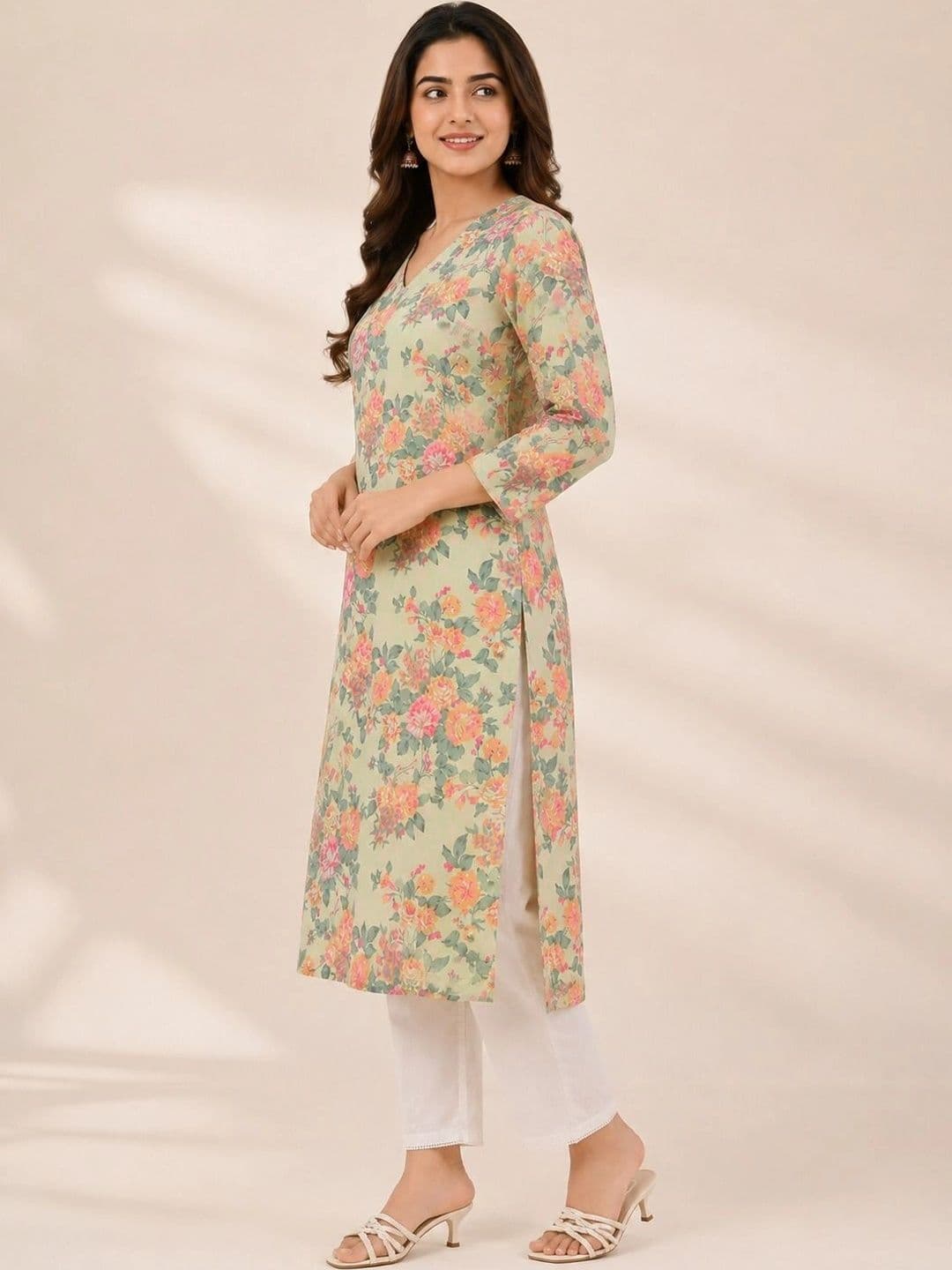 Anouk Women Floral Printed Floral Kurta thumbnail 7