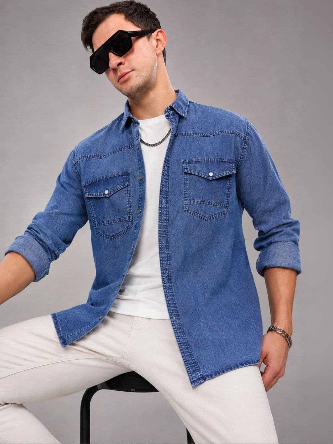 7TH LEGION Men Comfort Sheer Casual Shirt - view 1