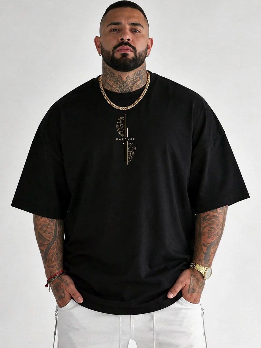 Moda Rapido Men Printed Drop-Shoulder Sleeves T-shirt thumbnail 4