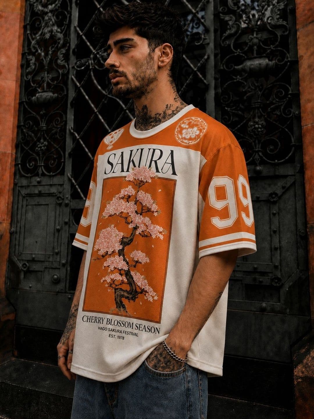 Force Men Floral Printed T-shirt thumbnail 2