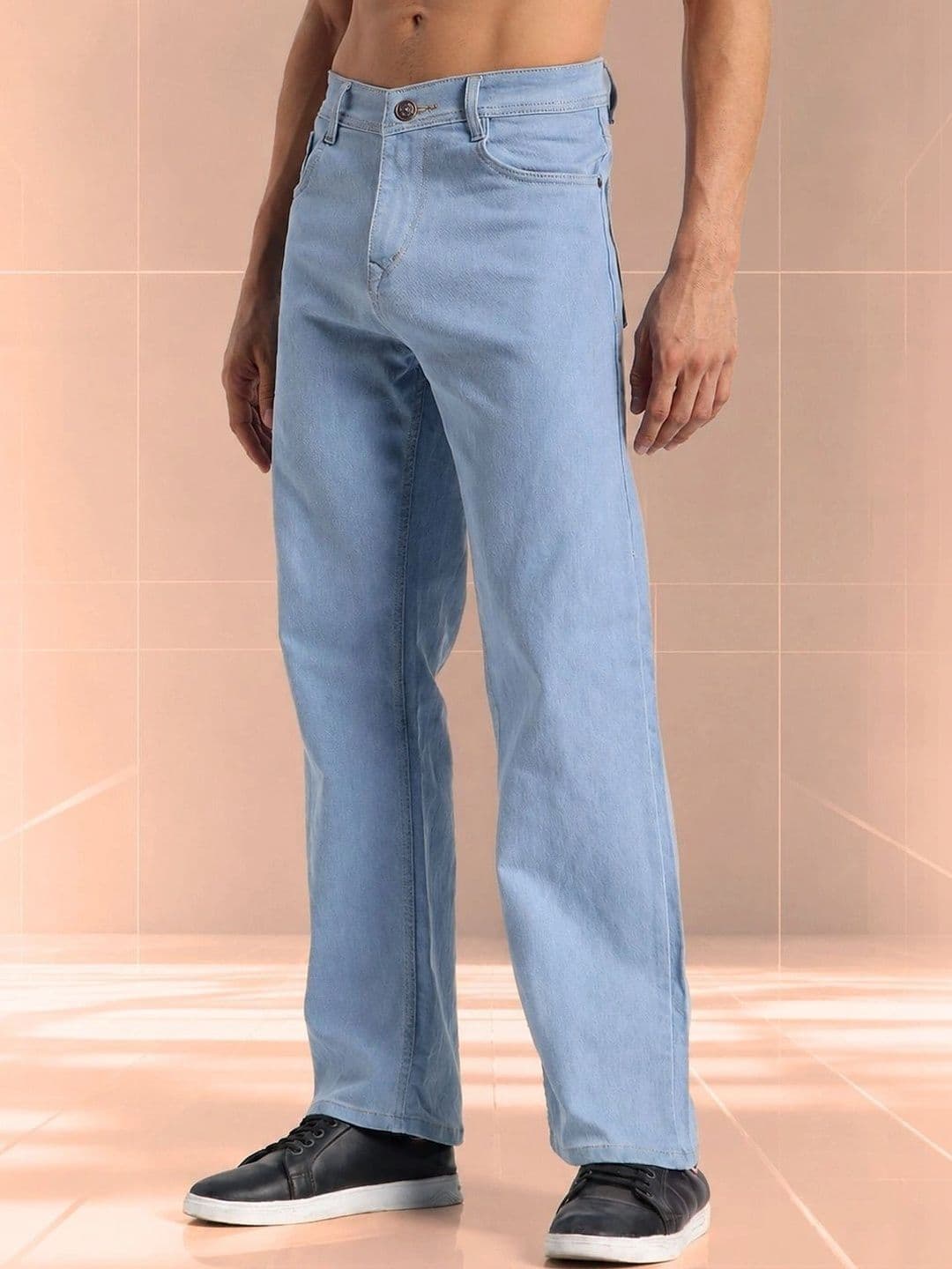 SYNZO Men Comfort Relaxed Fit Mid-Rise Jeans thumbnail 5