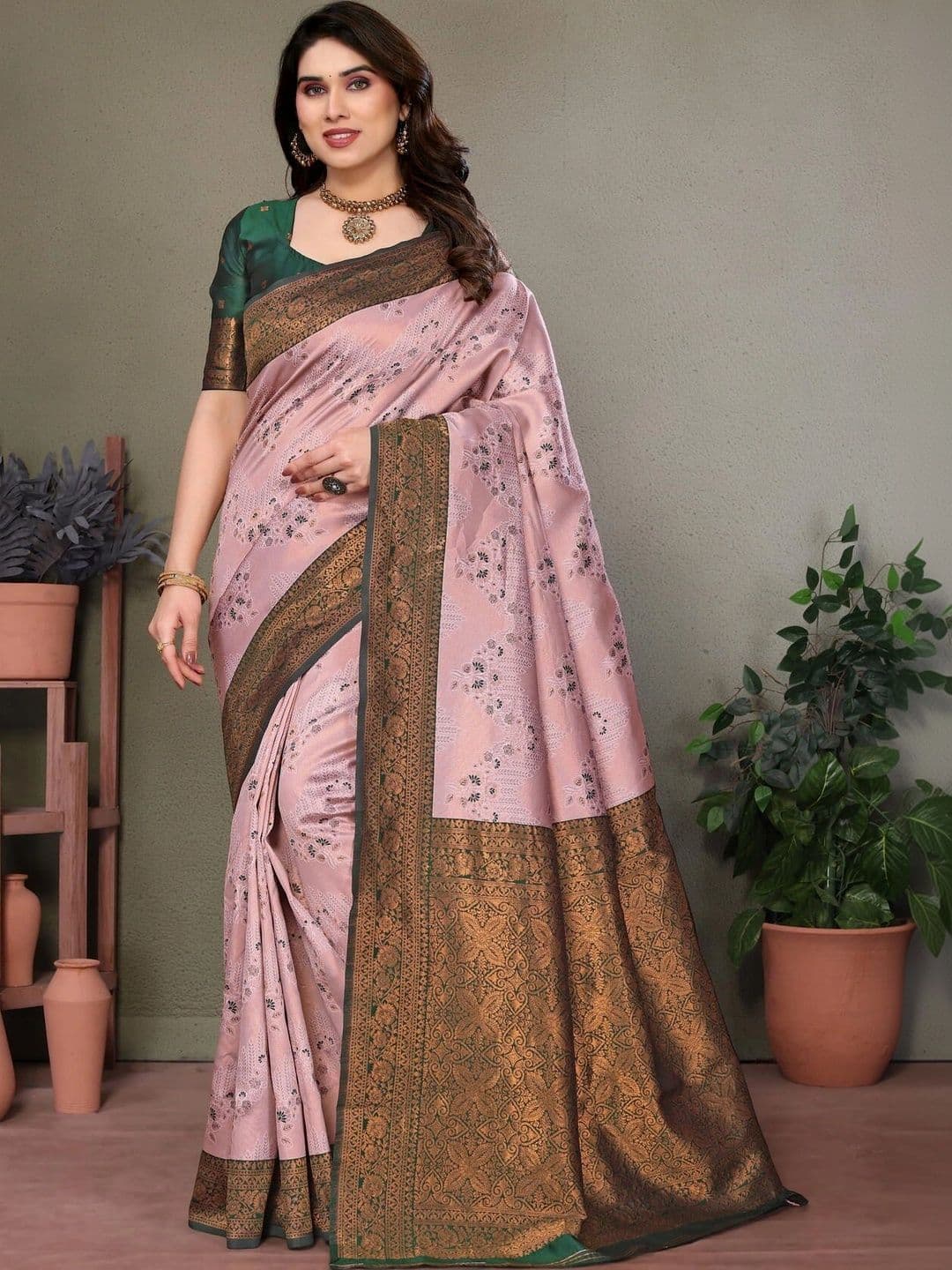 VS MALL Woven Design Zari Banarasi Saree - view 1