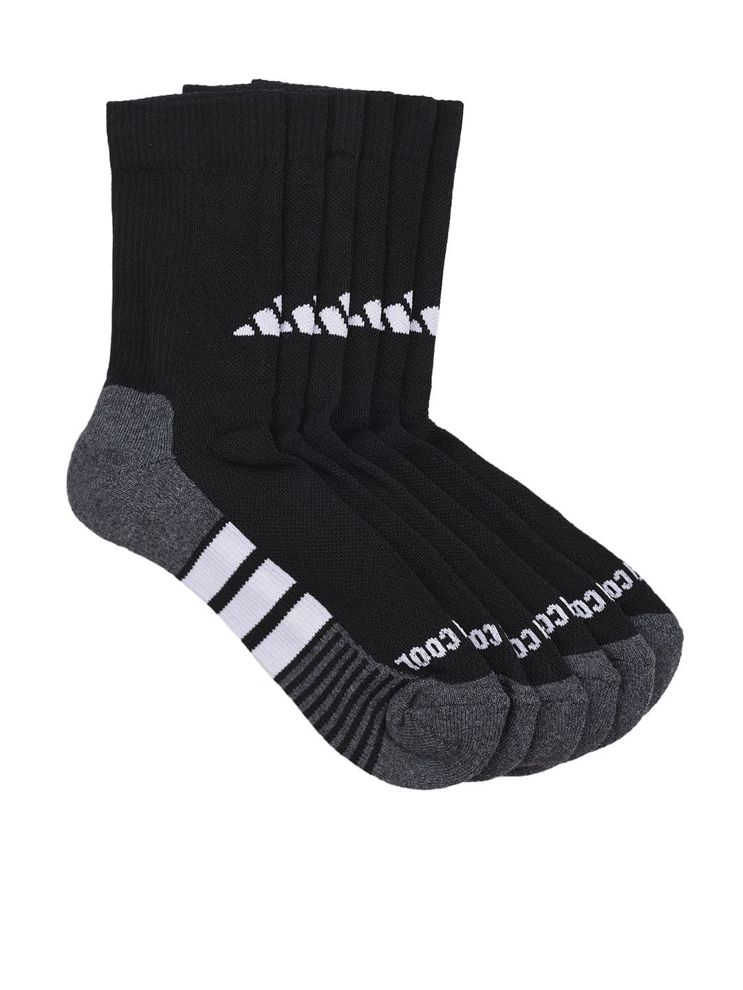 ADIDAS Unisex Pack of 3 Striped Above Ankle Socks - view 1