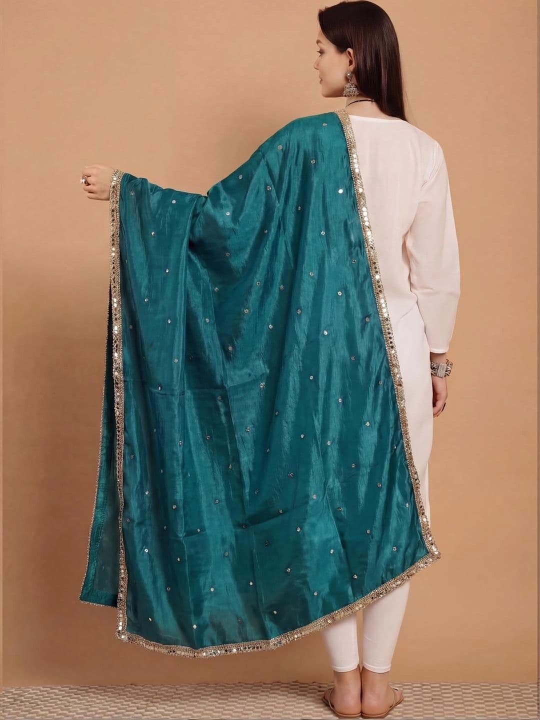 KALINI Dupatta with Mirror Work thumbnail 2