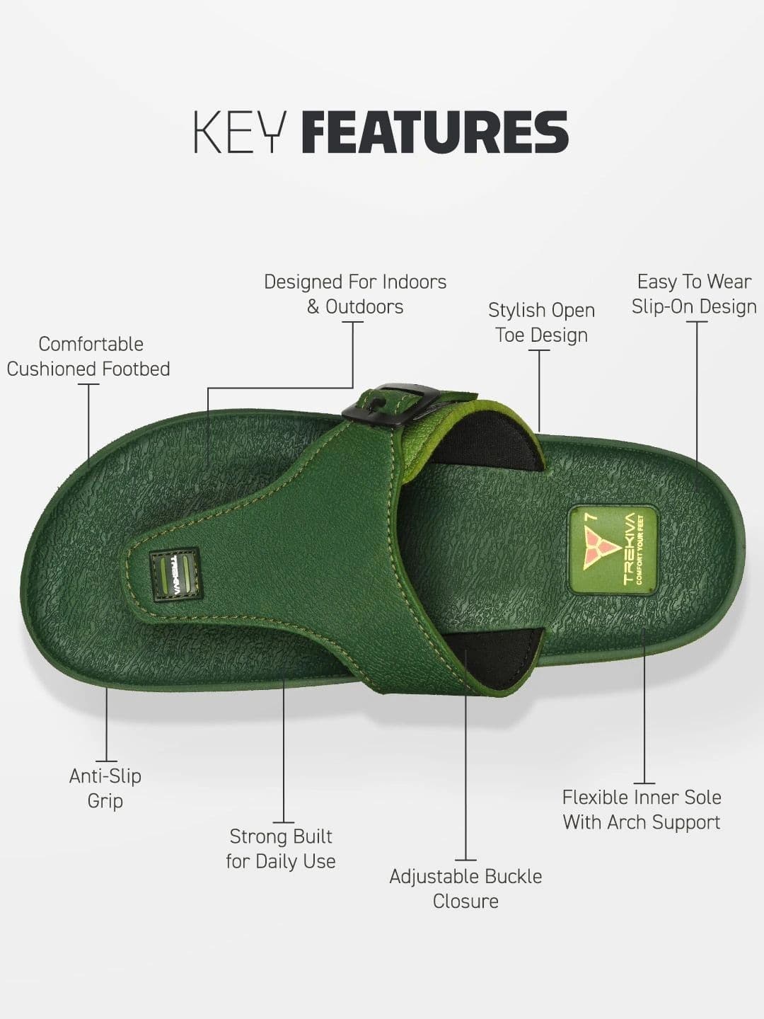 Trekiva Men Thong Flip-Flops thumbnail 6