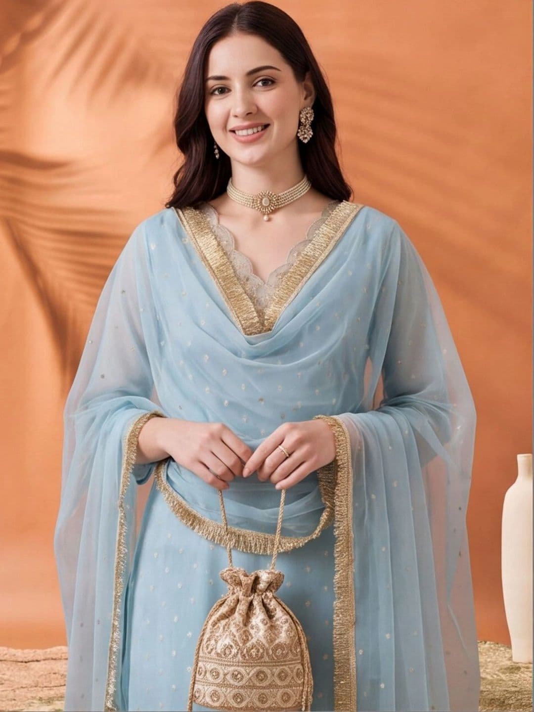Jaipur Kurti Women Ethnic  Embroidered Thread Work Kurta with Trousers & With Dupatta thumbnail 4