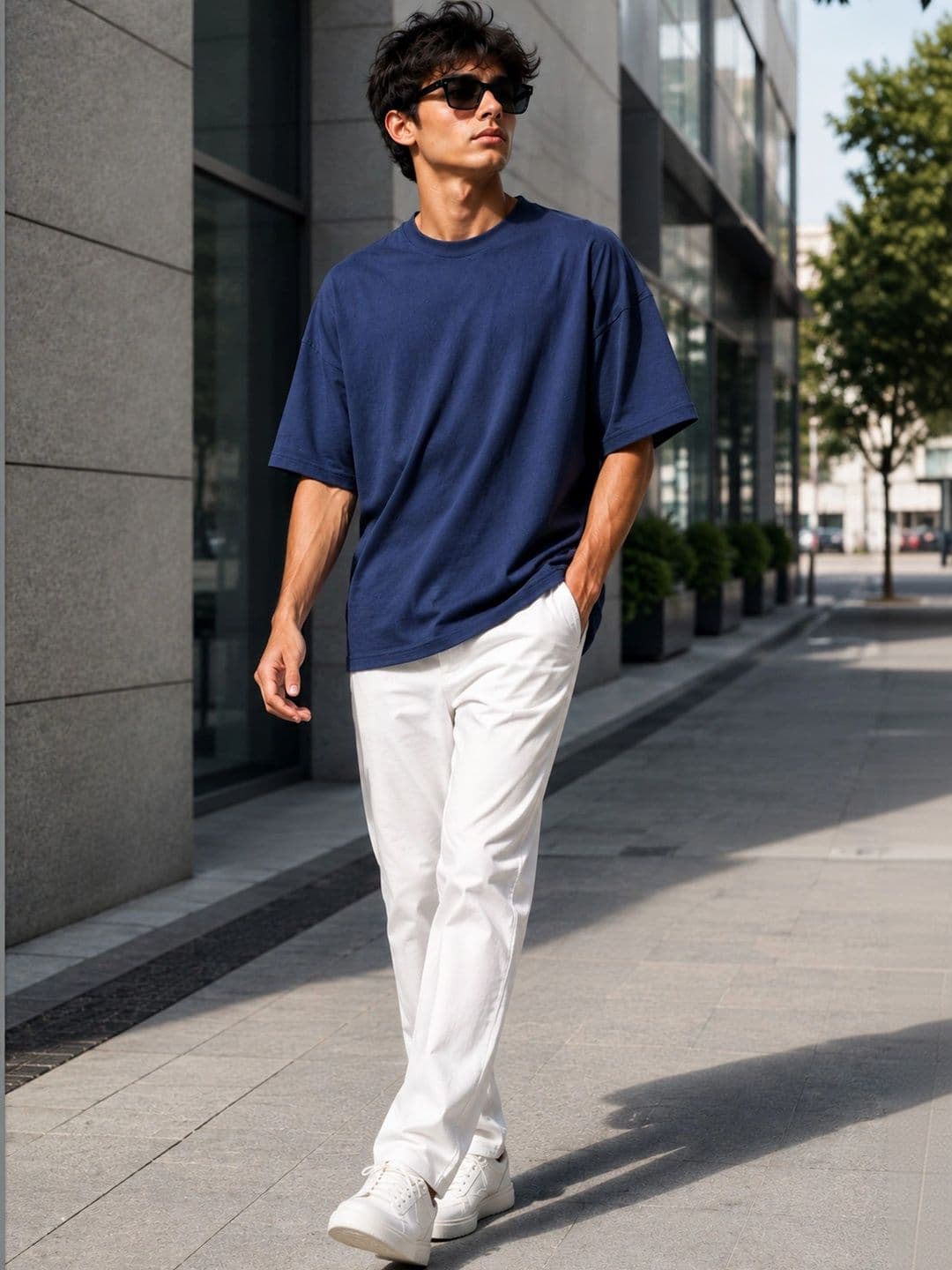 Mast & Harbour Men Oversized T-shirt thumbnail 5