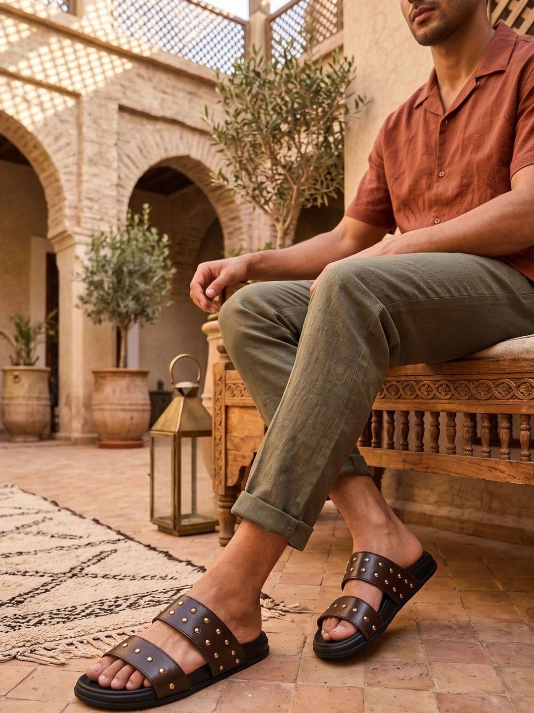 House of Pataudi Men Comfort Sandals thumbnail 2