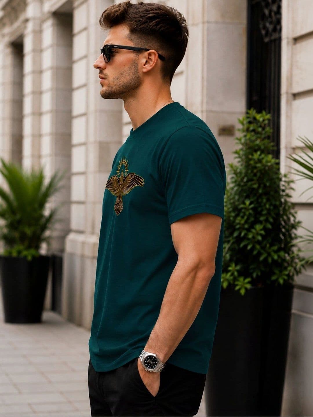 KAJARU Men Printed T-shirt thumbnail 4