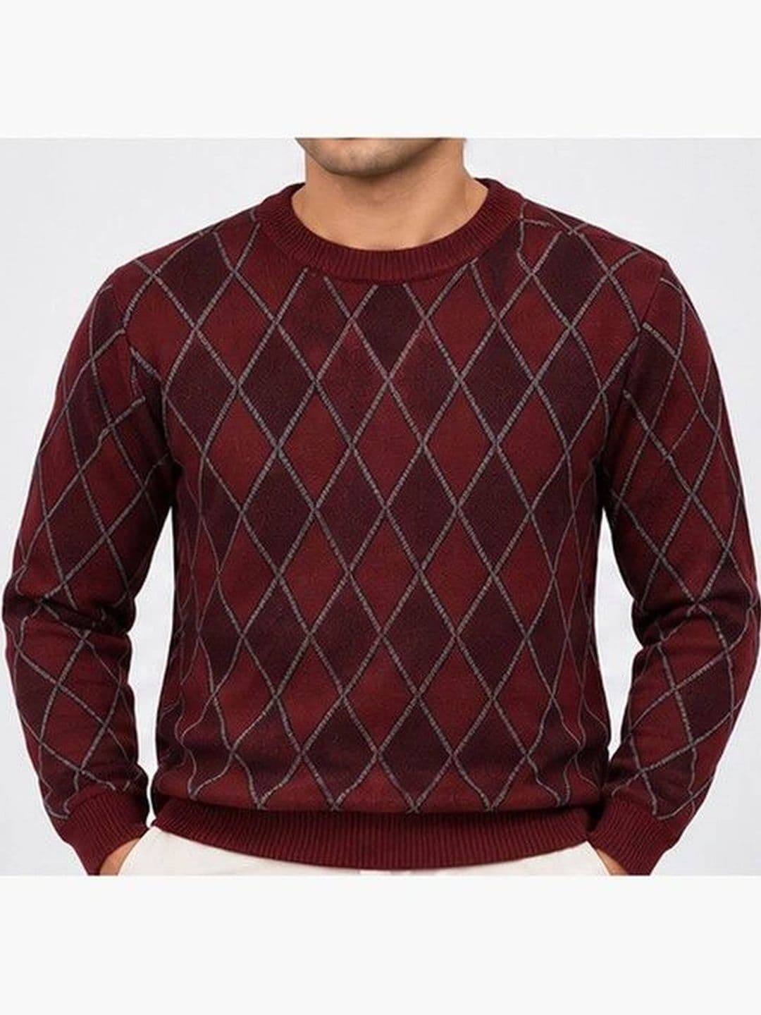 GRAND-LINE Men Argyle Pullover thumbnail 3