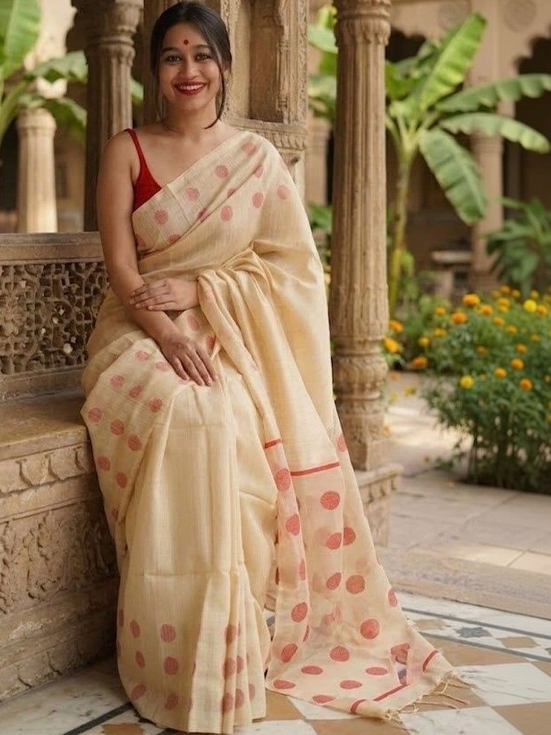 nejadhari tax Woven Design Zari Art Silk Banarasi Saree thumbnail 6