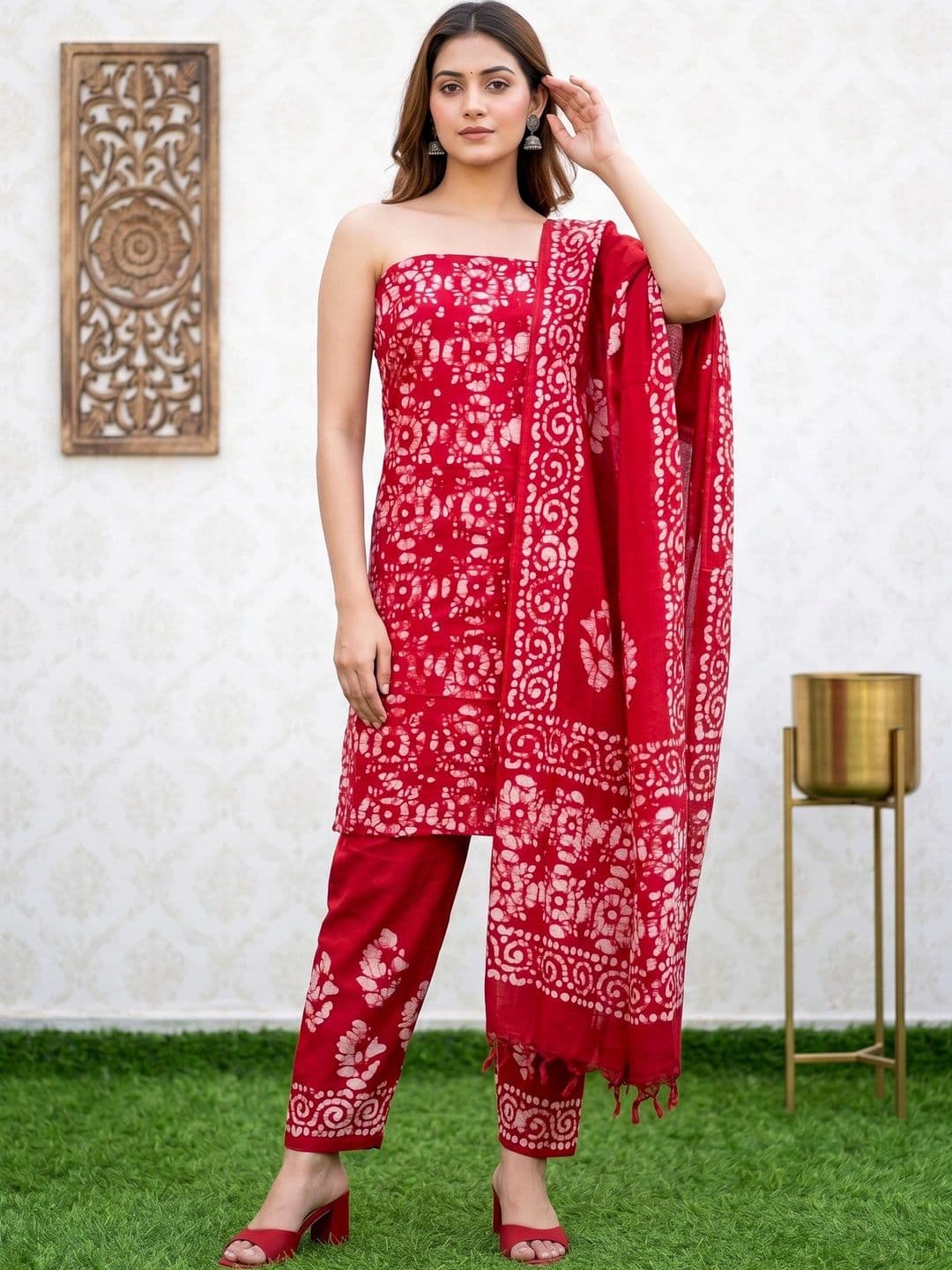 Mollika Printed Unstitched Dress Material - view 1