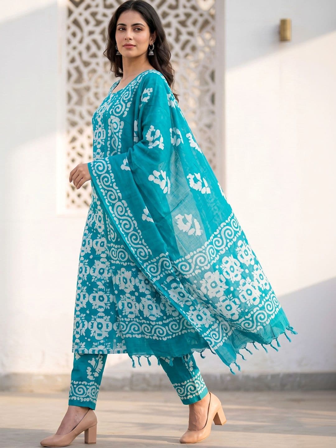 Mollika Printed Unstitched Dress Material thumbnail 4