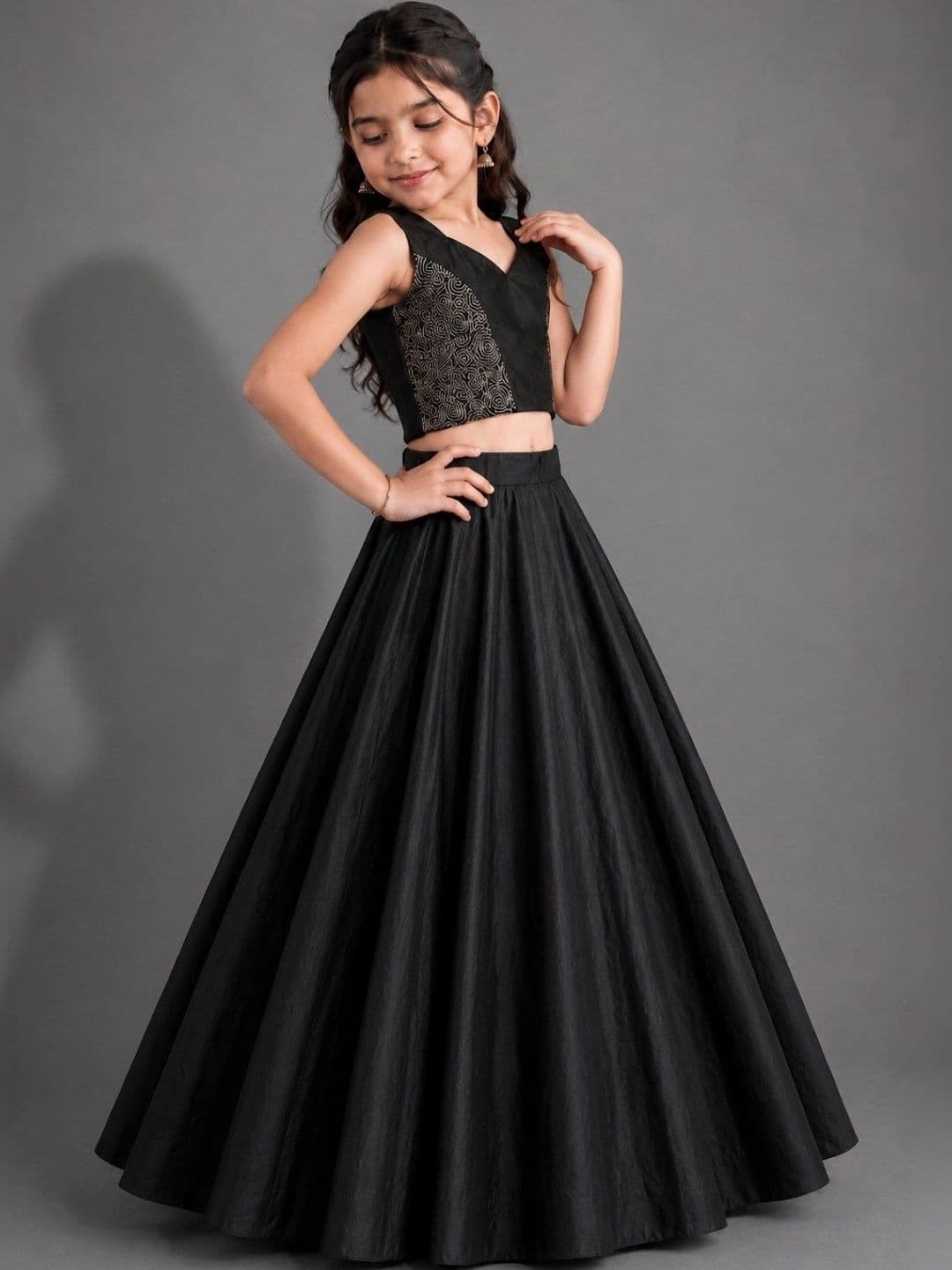 VidiRna Girls Ready to Wear Lehenga & thumbnail 5
