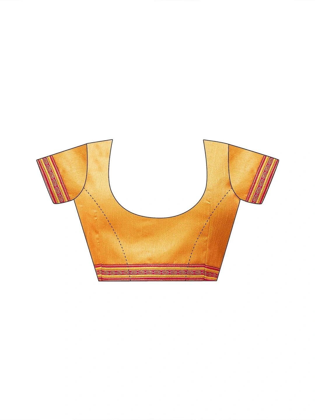 SAARA Striped Pure Georgette Saree thumbnail 3