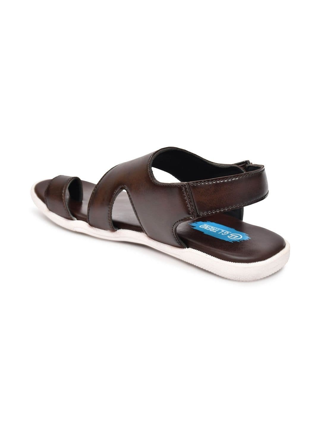 G L Trend Men's Brown Casual Comfort Open Toe Slip-On Sandals thumbnail 4