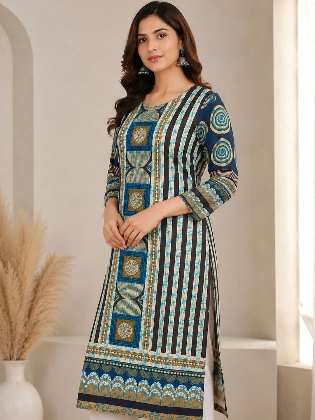 Anouk Women Ethnic Motifs Printed Kurta thumbnail 4
