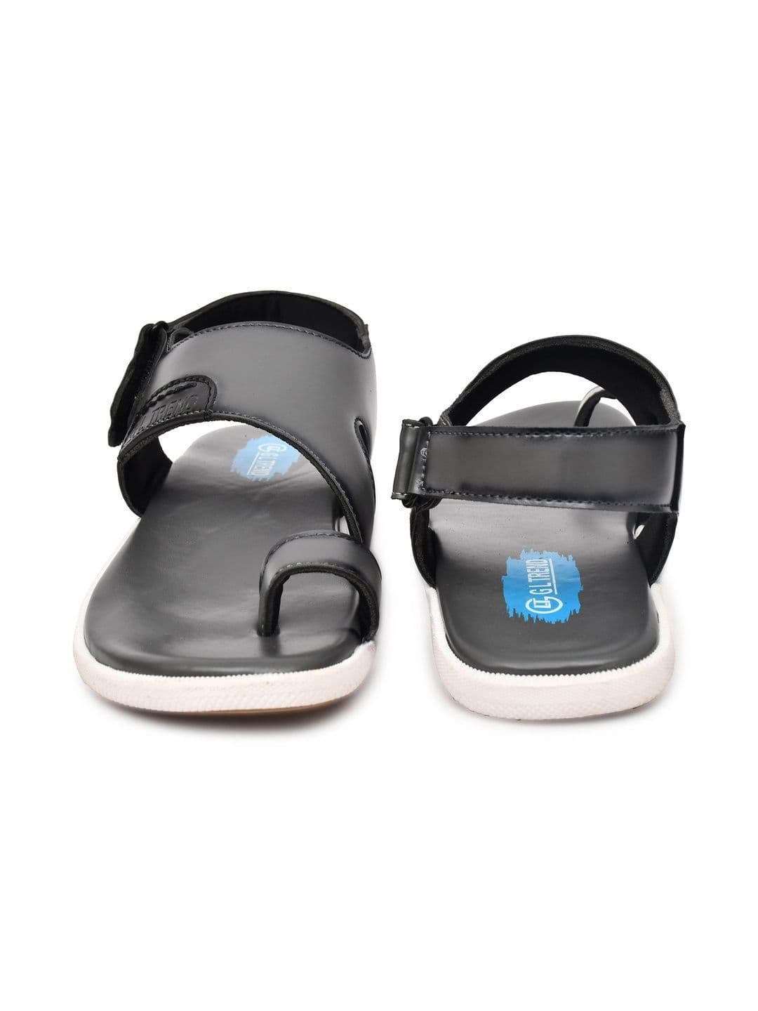 G L Trend Men's Grey Casual Comfort Open Toe Slip-On Sandals thumbnail 7