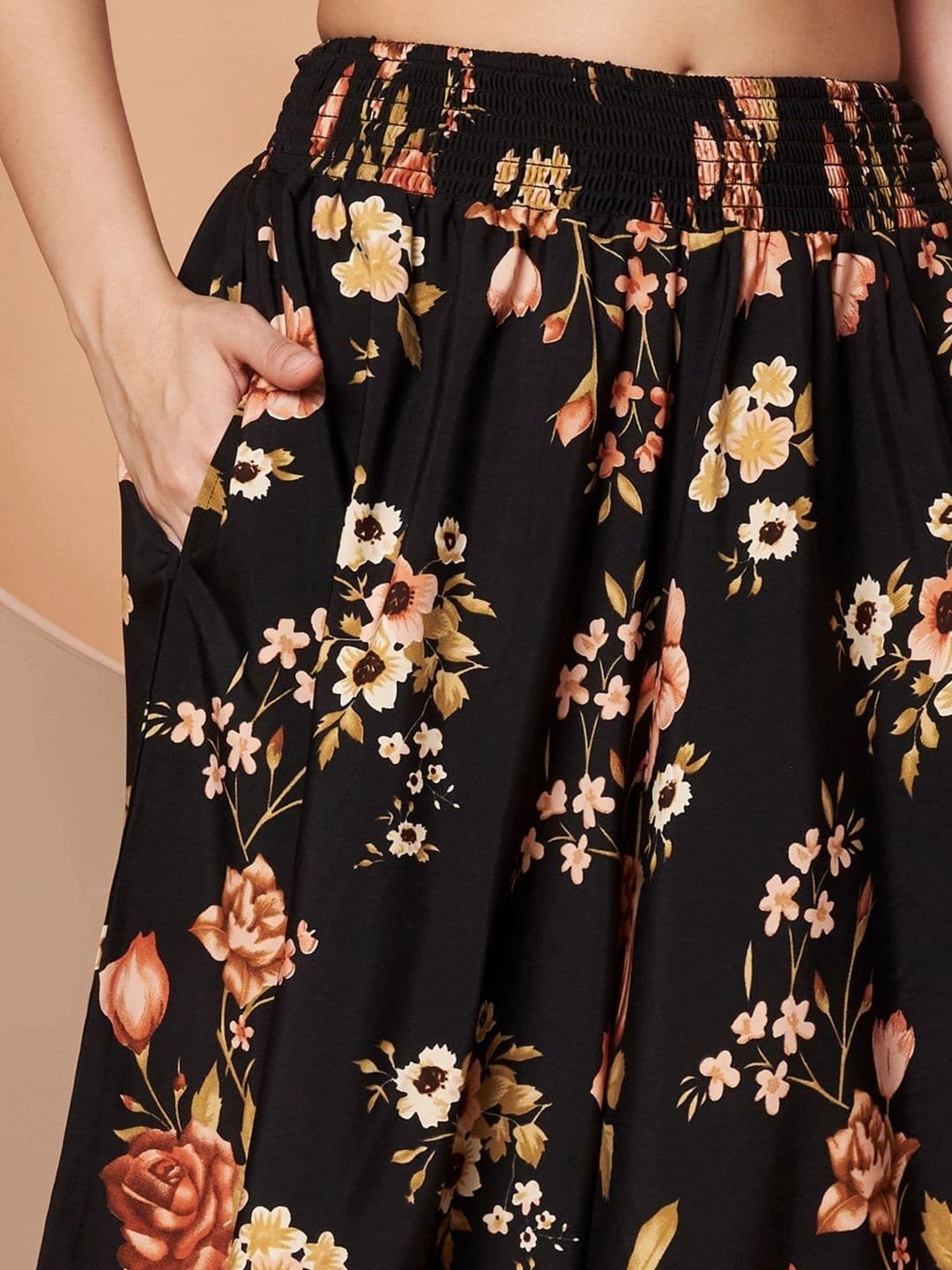 CORSICA Women Floral Printed Ethnic Palazzos thumbnail 3