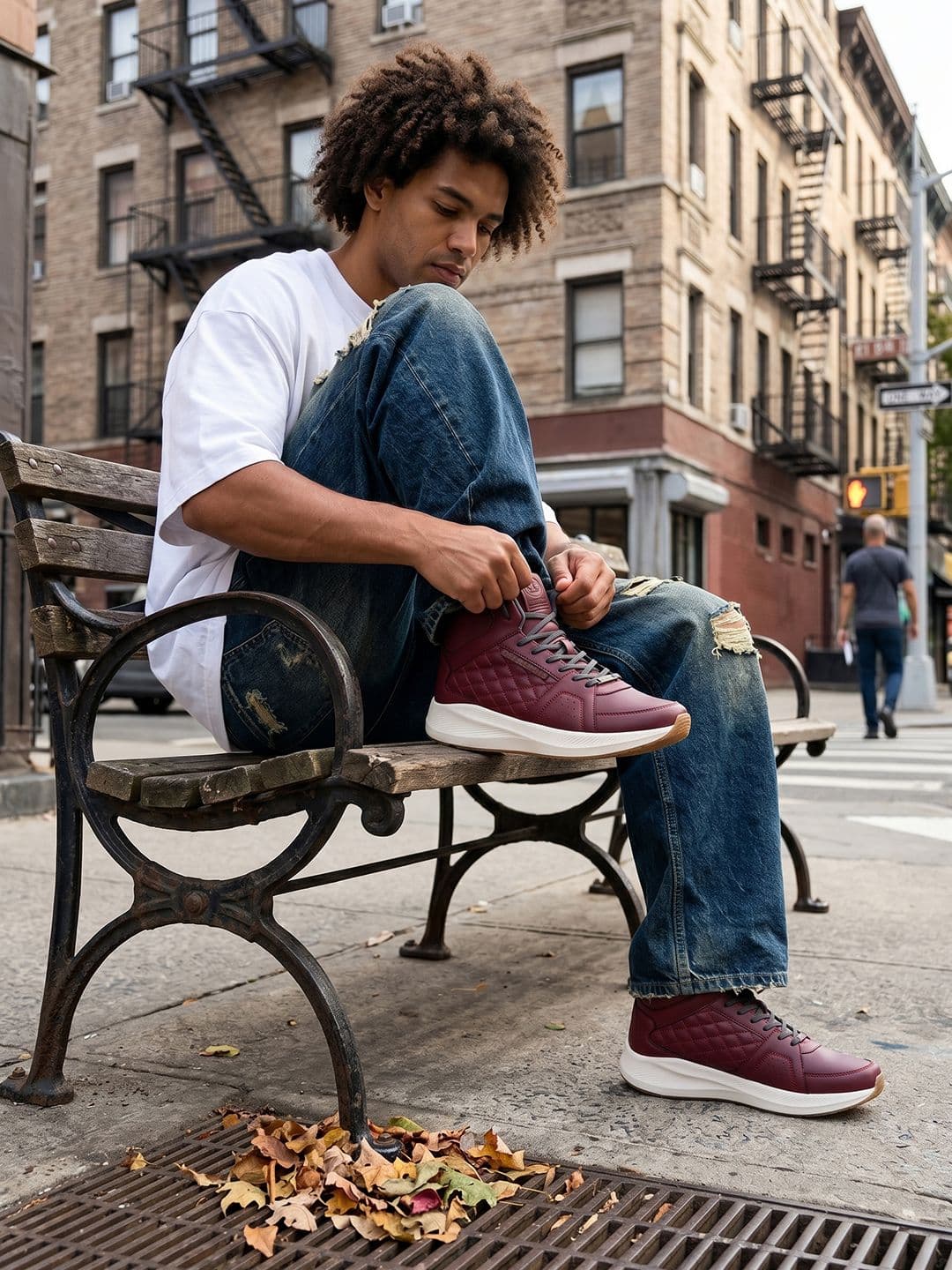 OFF LIMITS Orm Maroon Synthetic Basketball Shoes thumbnail 7