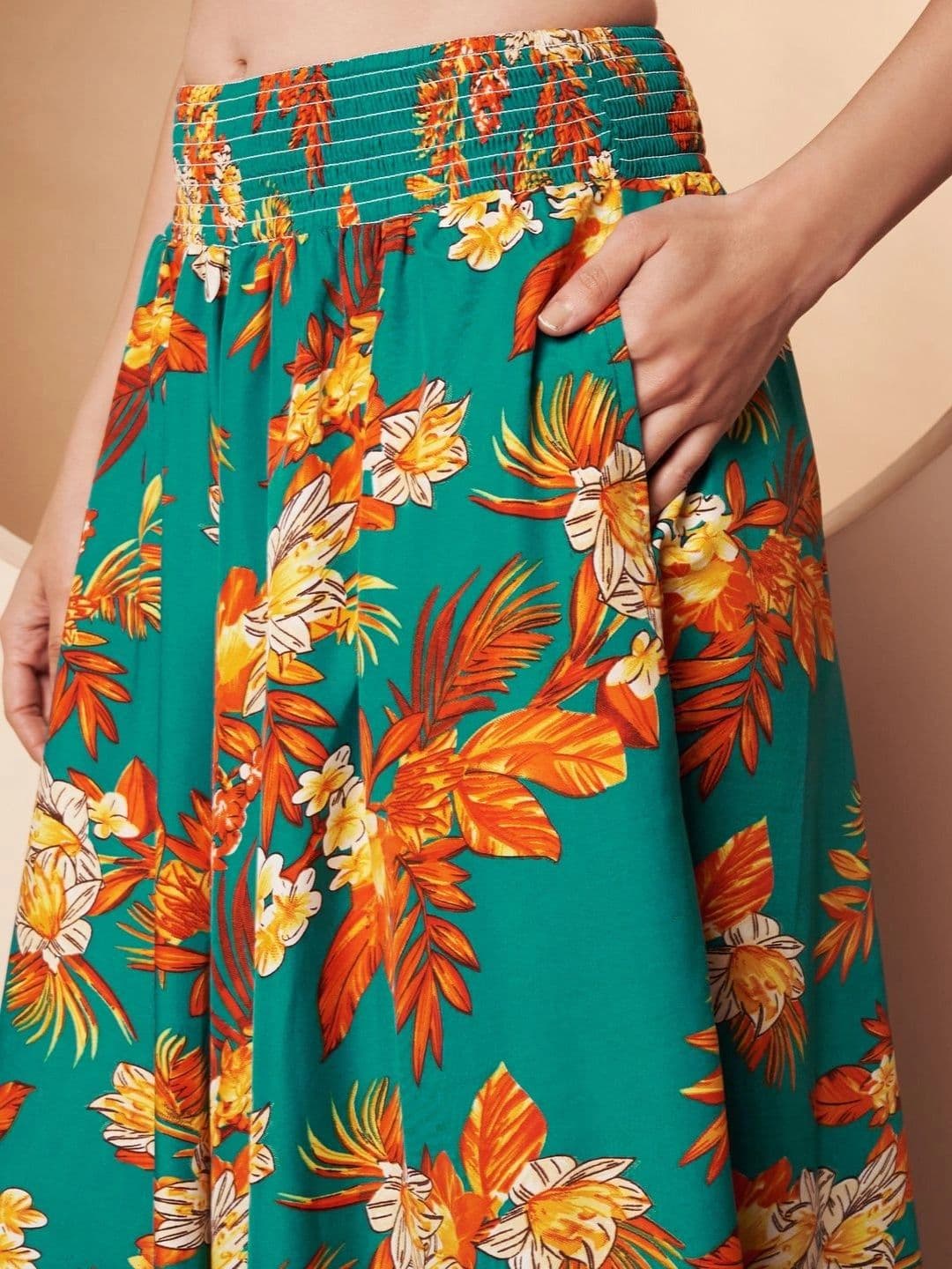 CORSICA Women Floral Printed Palazzos thumbnail 3