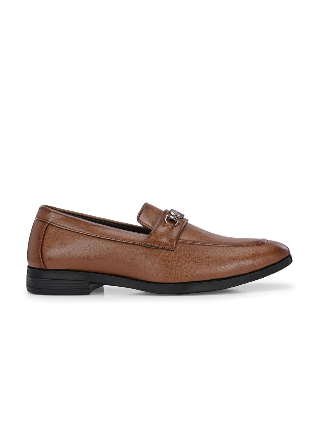Azzaro Black Azzaro Men Synthetic Leather Round Toe Slip-On Formal Loafers thumbnail 4