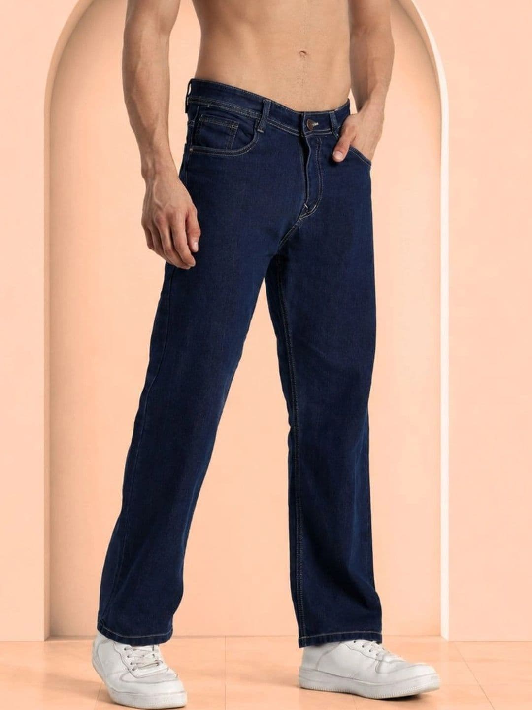 SYNZO Men Comfort Relaxed Fit Mid-Rise Jeans - view 1
