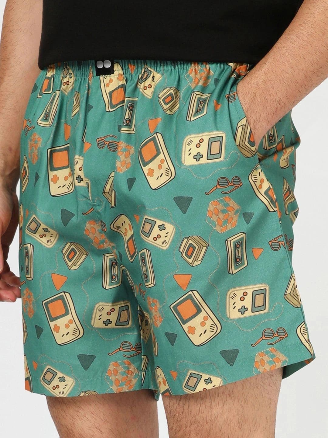 Bewakoof Men's Green All Over Printed Boxers - view 1