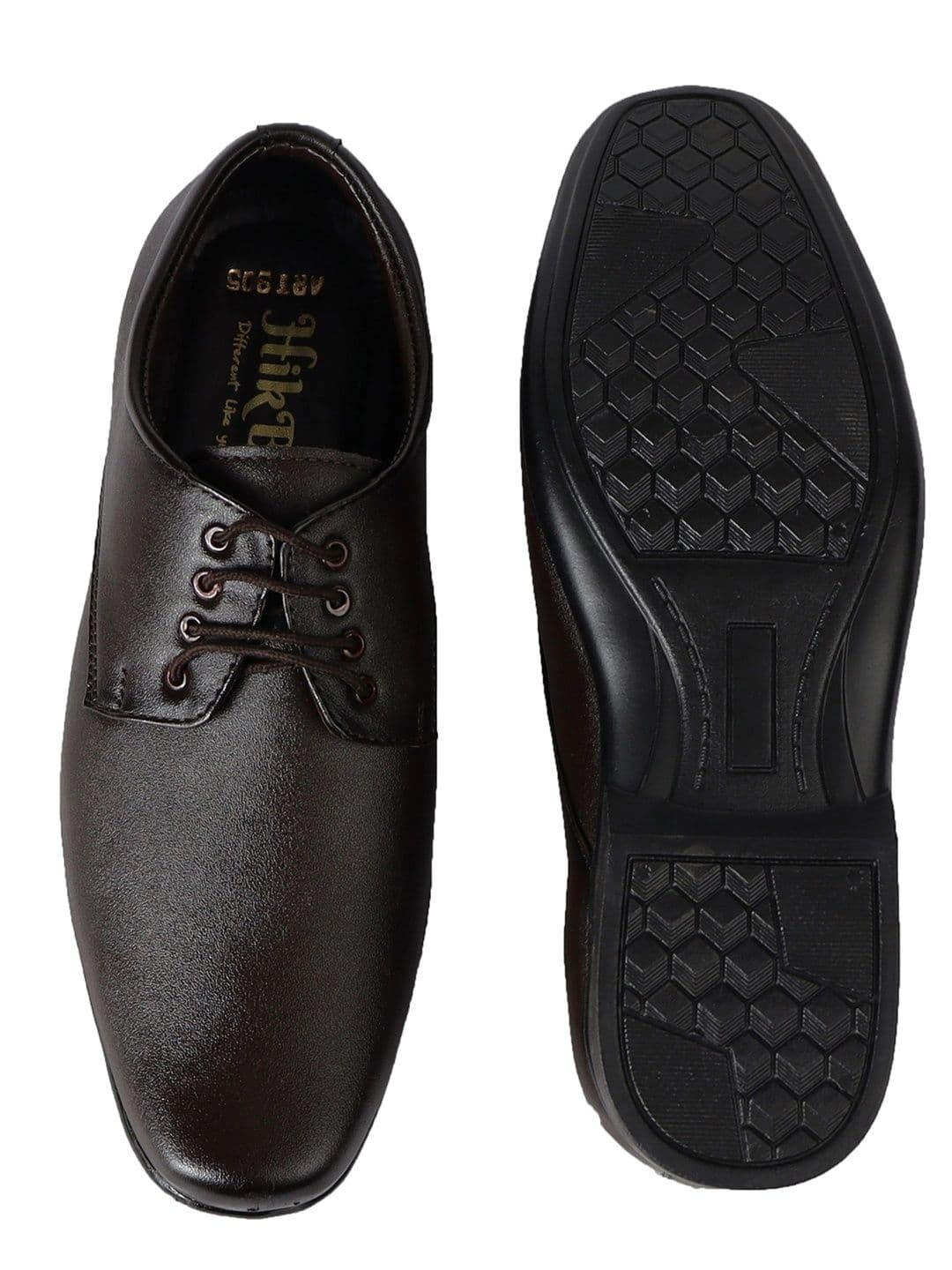 HikBi Men Leather Pointed Toe Lace-Ups Formal Derbys thumbnail 7
